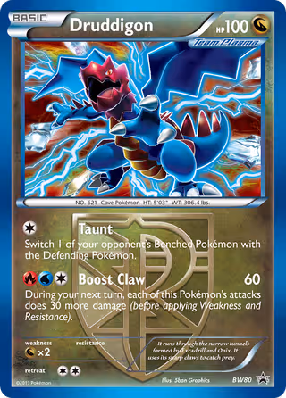 Druddigon BW80 Pokemon card