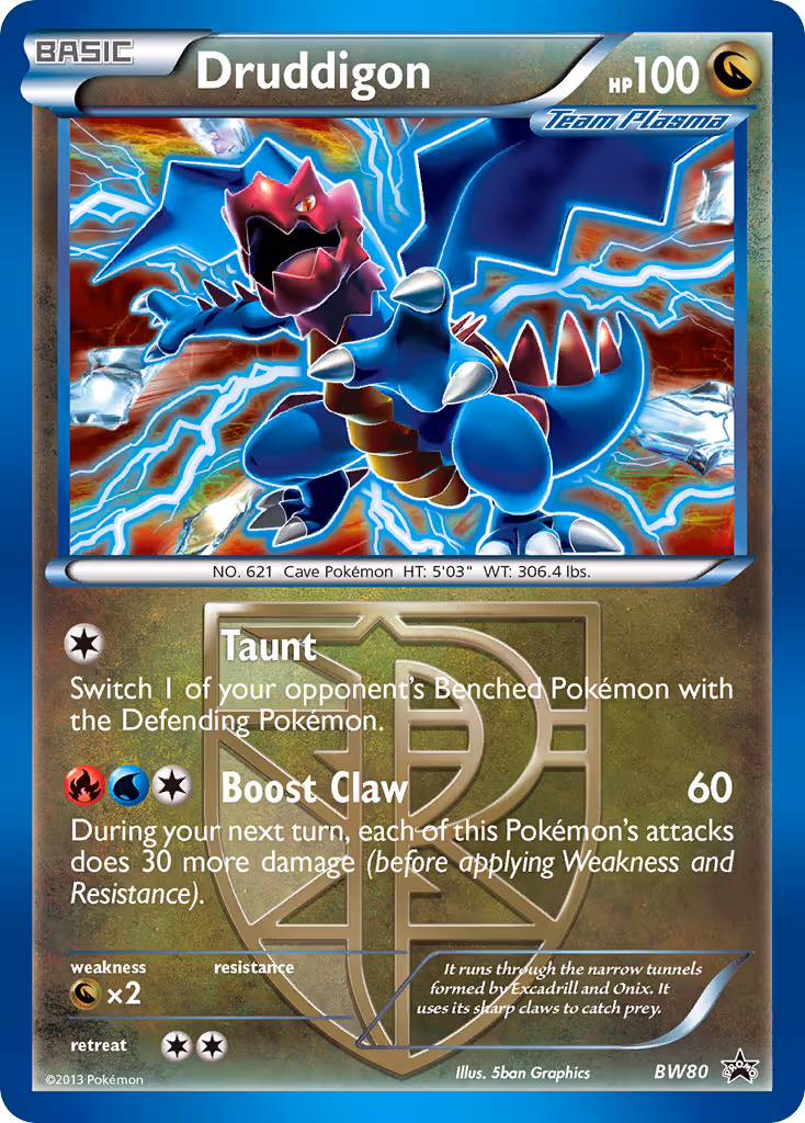 Druddigon BW80 Pokemon card
