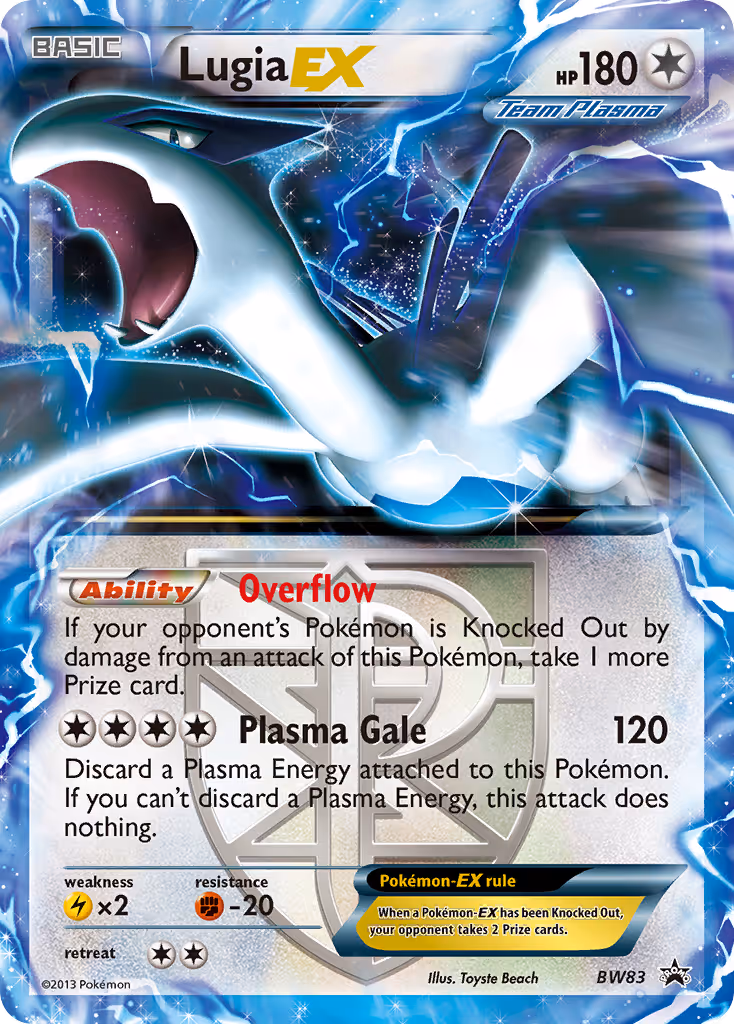 Lugia-EX BW83 Pokemon card