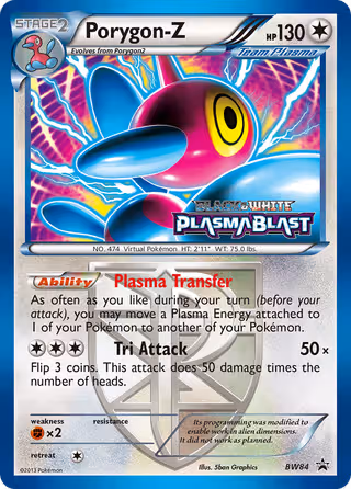 Porygon-Z BW84 Pokemon card