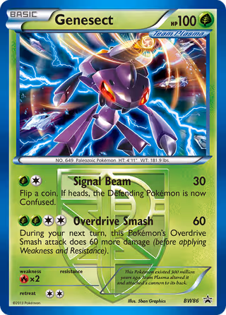 Genesect BW86 Pokemon card