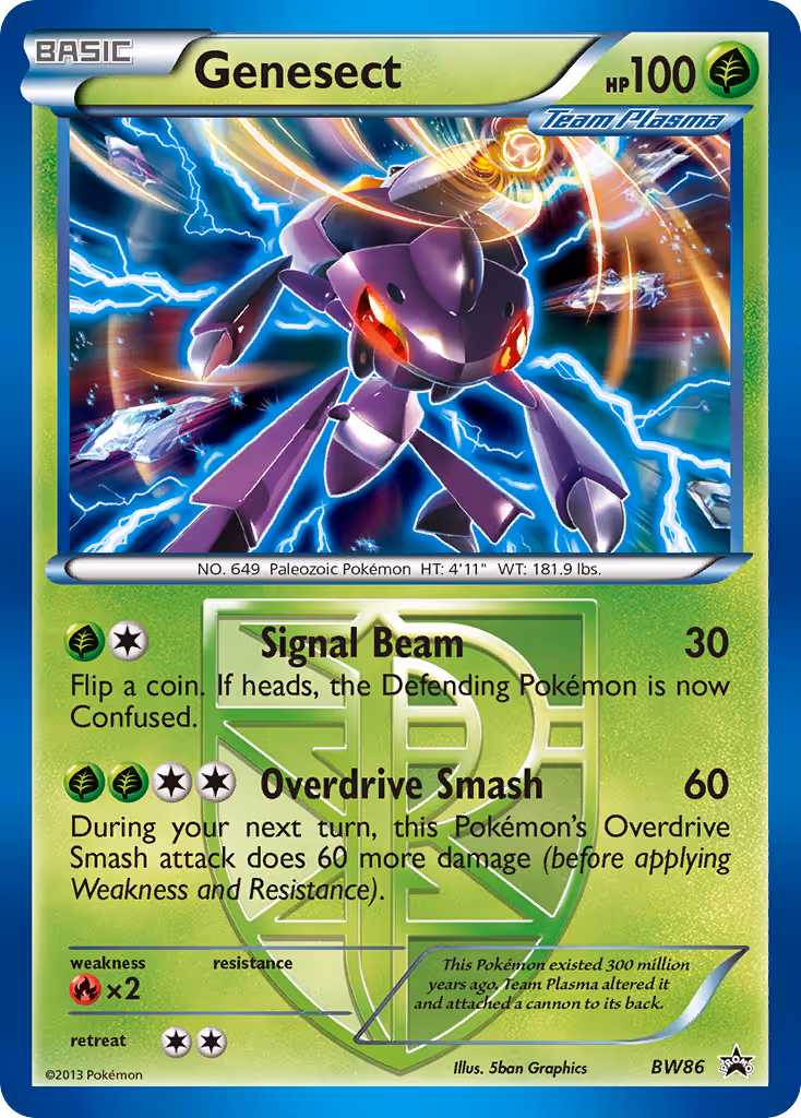 Genesect BW86 Pokemon card