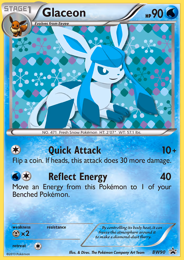 Glaceon BW90 Pokemon card