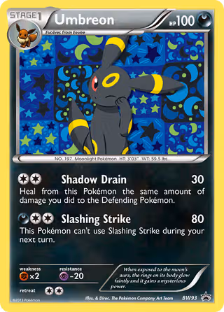 Umbreon BW93 Pokemon card