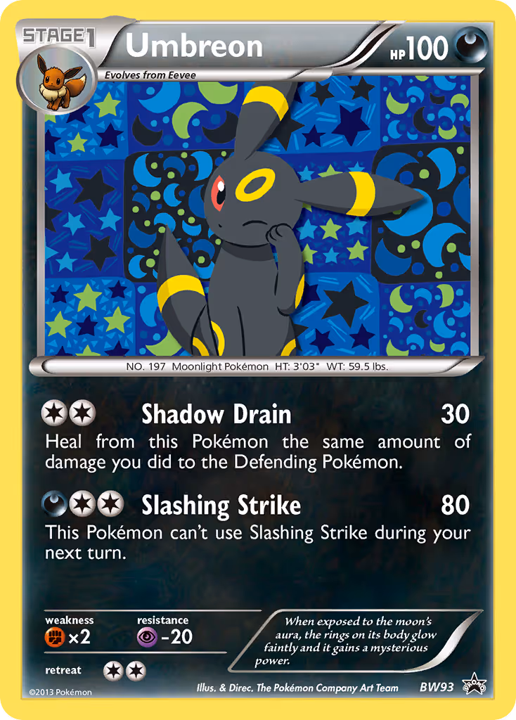 Umbreon BW93 Pokemon card