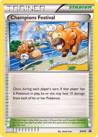 Champions Festival BW95 Pokemon card