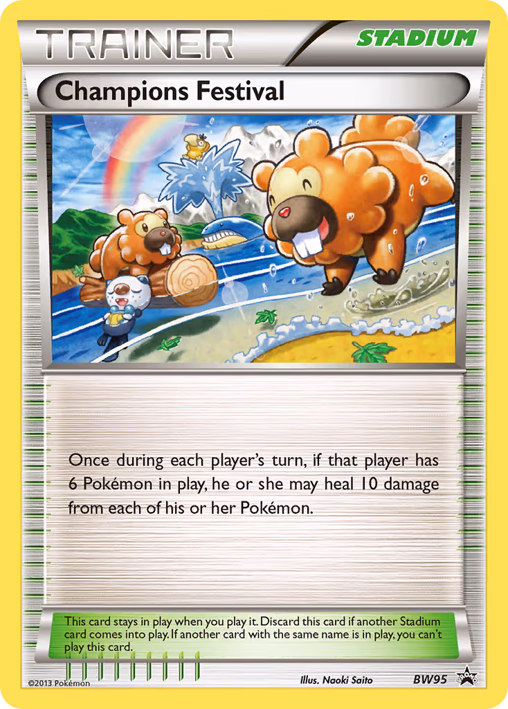 Champions Festival BW95 Pokemon card