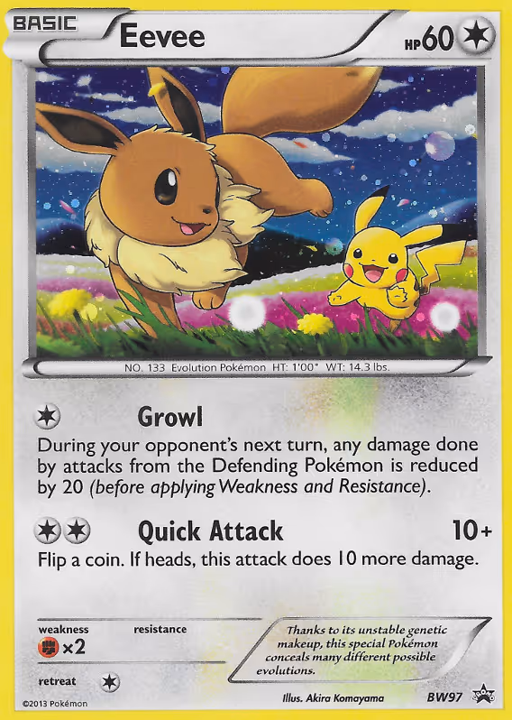 Eevee BW97 Pokemon card