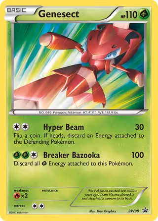 Genesect BW99 Pokemon card