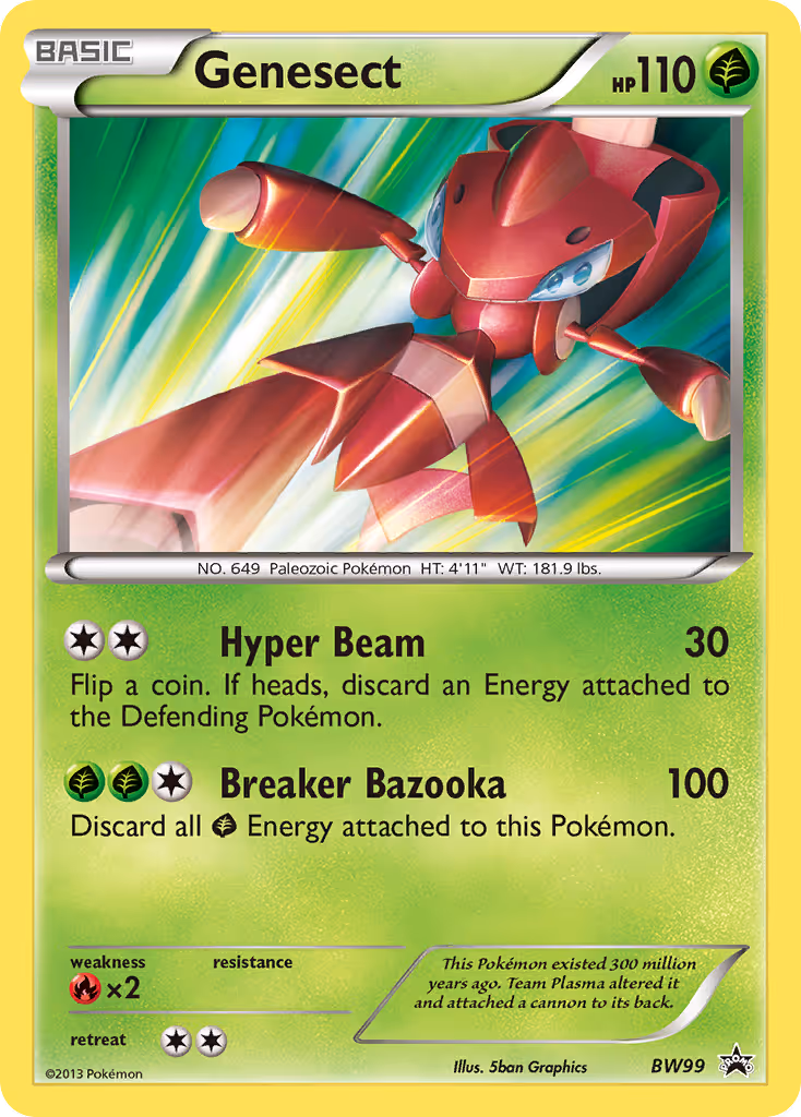 Genesect BW99 Pokemon card