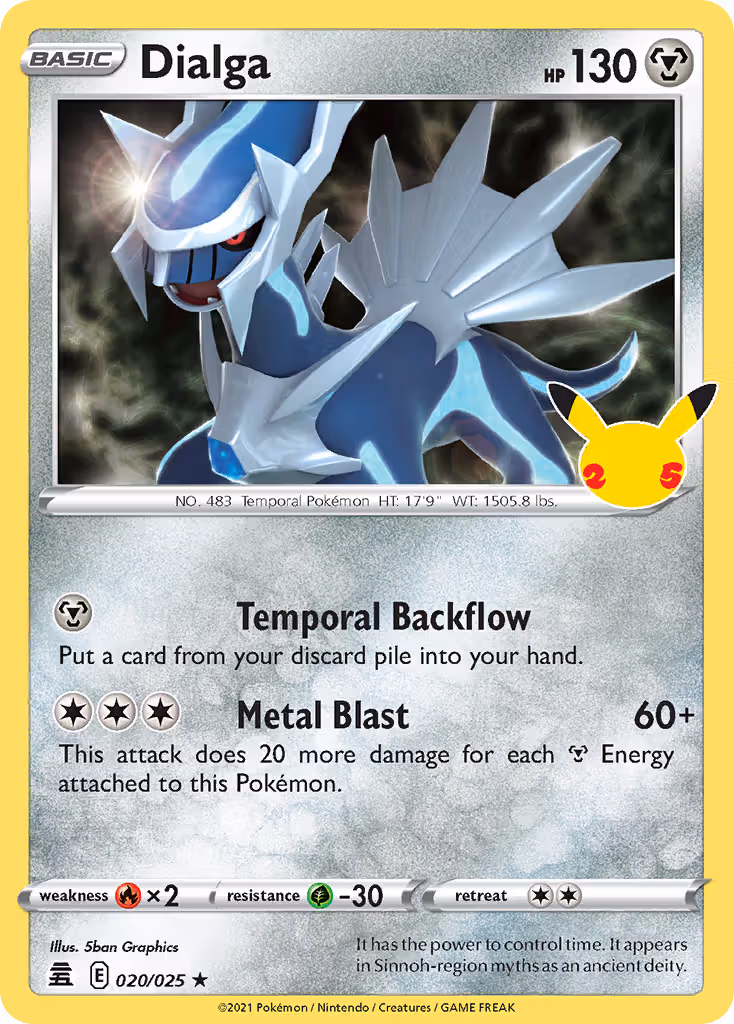 Dialga 20/25 Pokemon card