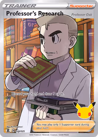 Professor's Research (Professor Oak) 24/25 Pokemon card