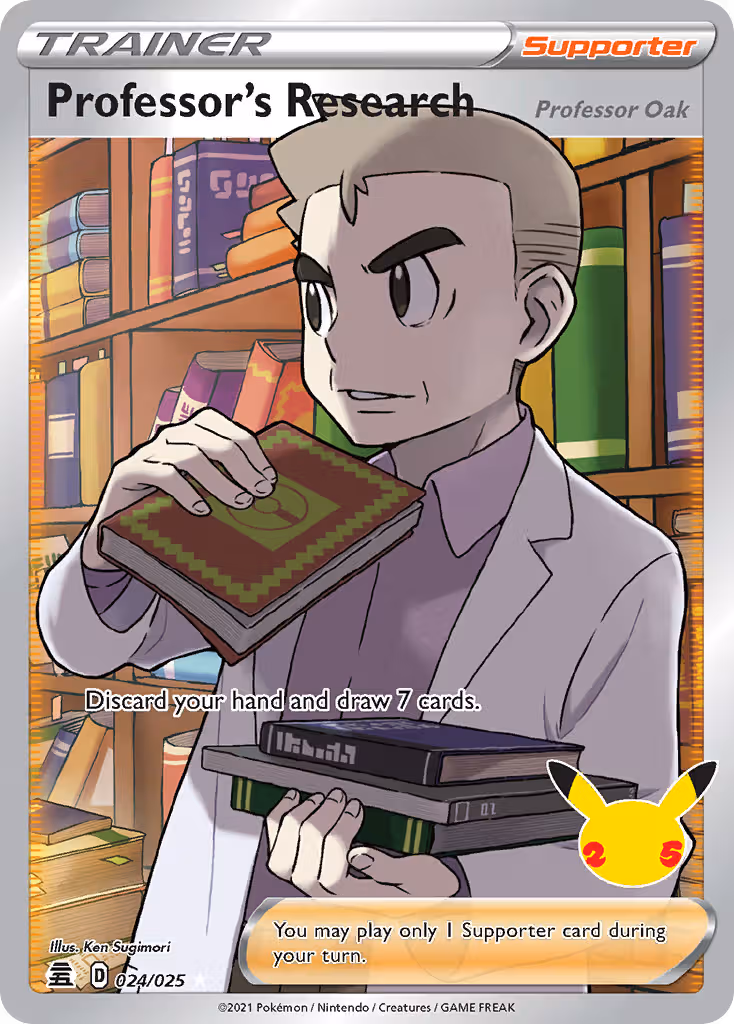 Professor's Research (Professor Oak) 24/25 Pokemon card