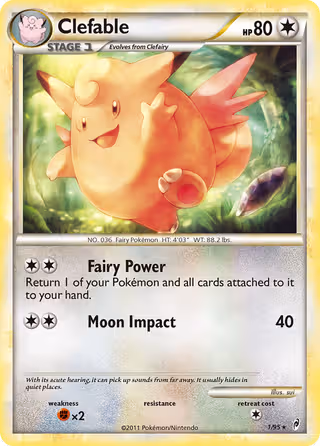Clefable 1/95 Pokemon card