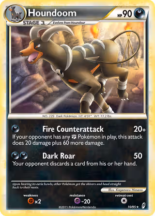 Houndoom 10/95 Pokemon card