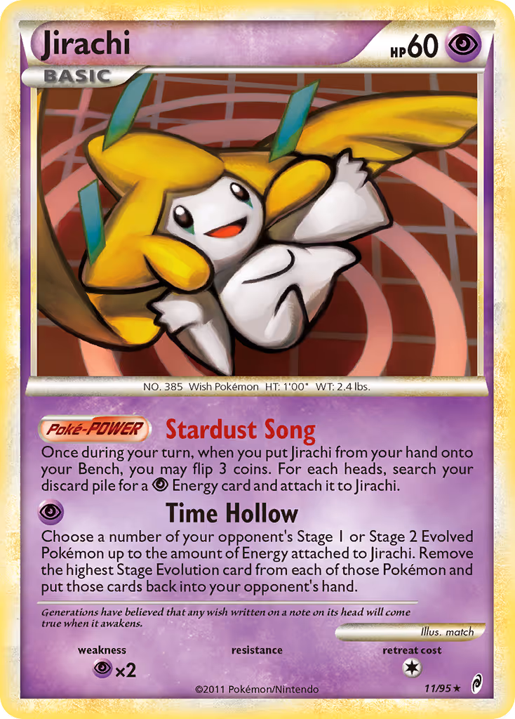 Jirachi 11/95 Pokemon card