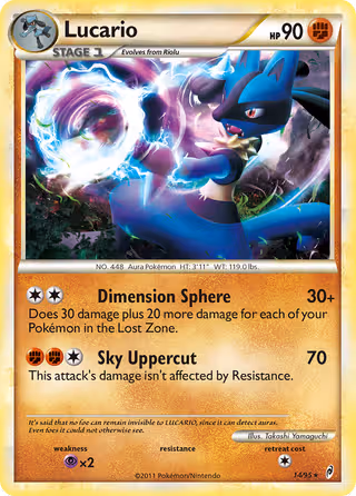 Lucario 14/95 Pokemon card