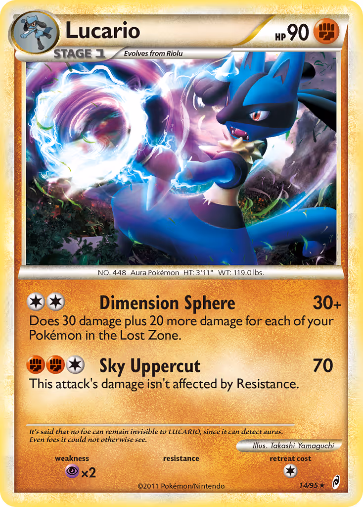 Lucario 14/95 Pokemon card