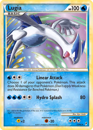 Lugia 15/95 Pokemon card