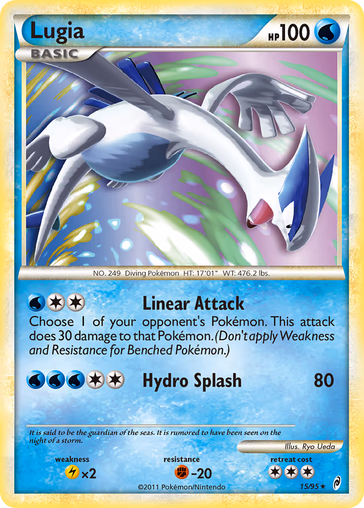Lugia 15/95 Pokemon card