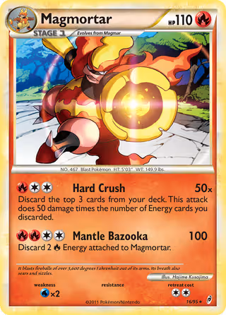 Magmortar 16/95 Pokemon card