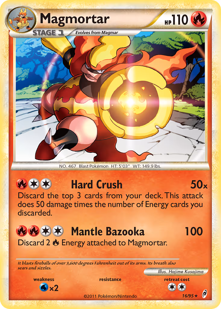 Magmortar 16/95 Pokemon card