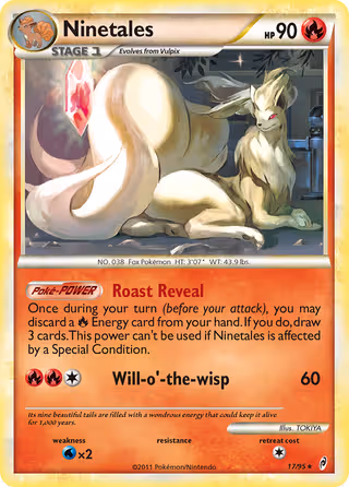 Ninetales 17/95 Pokemon card