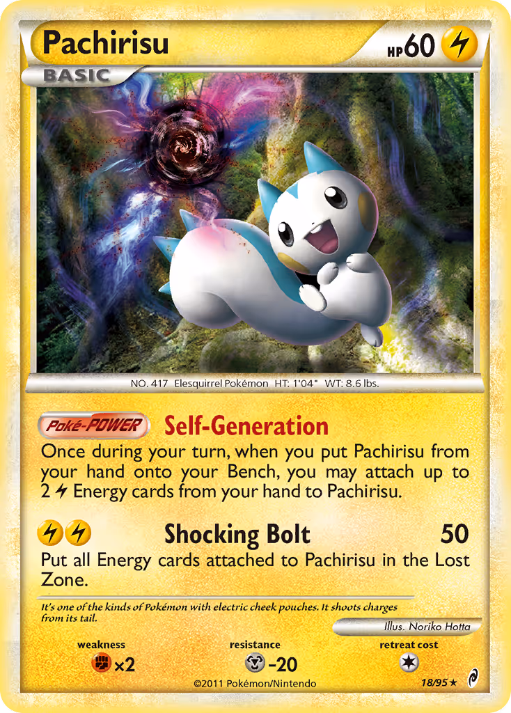 Pachirisu 18/95 Pokemon card
