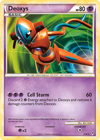 Deoxys 2/95 Pokemon card