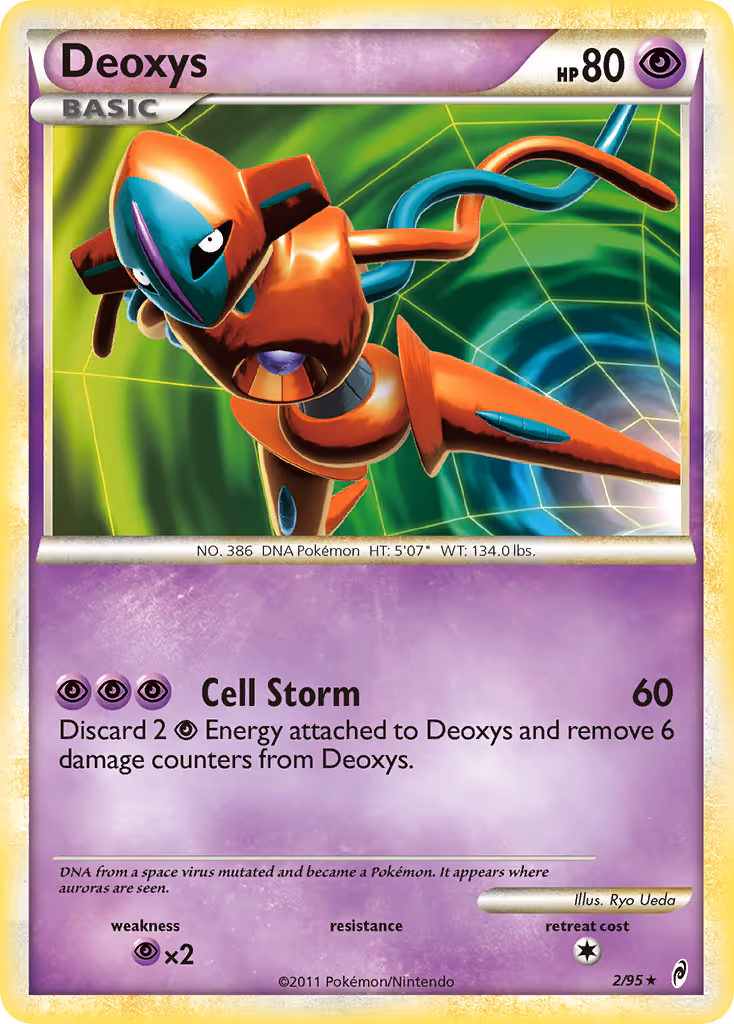 Deoxys 2/95 Pokemon card