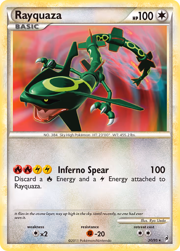 Rayquaza 20/95 Pokemon card