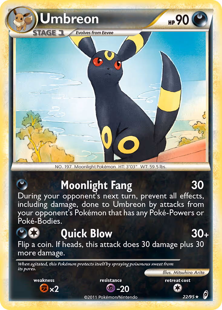 Umbreon 22/95 Pokemon card