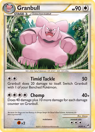 Granbull 26/95 Pokemon card