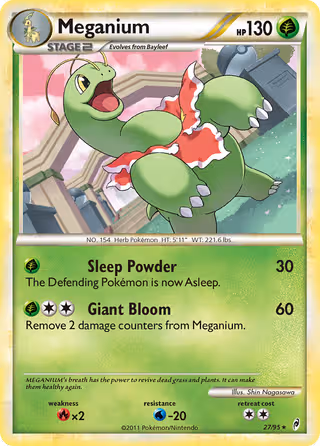 Meganium 27/95 Pokemon card