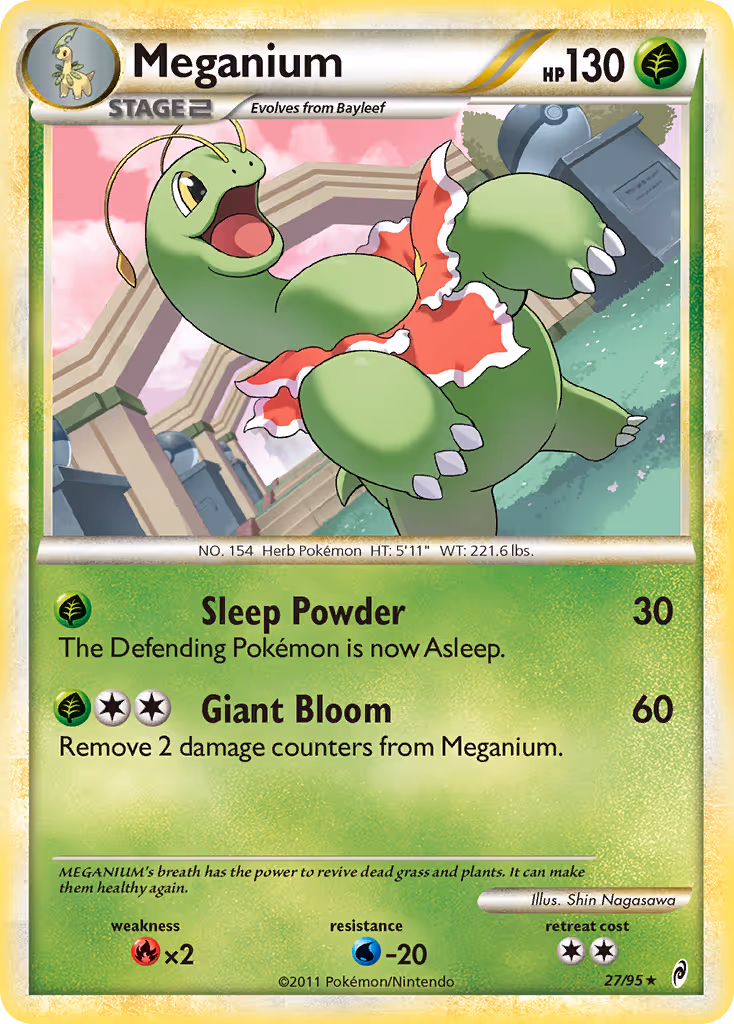 Meganium 27/95 Pokemon card