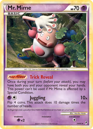 Mr. Mime 29/95 Pokemon card