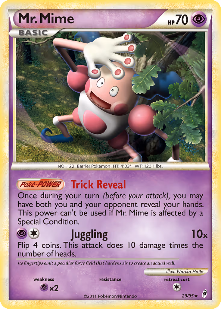 Mr. Mime 29/95 Pokemon card