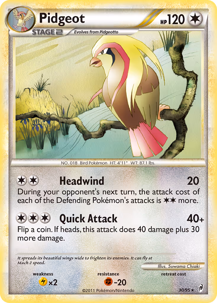 Pidgeot 30/95 Pokemon card