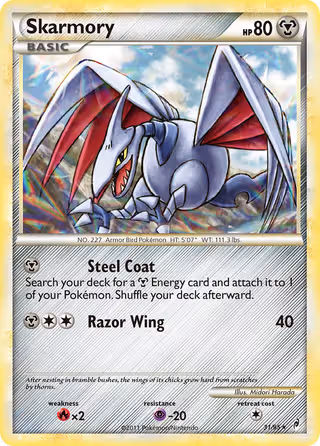 Skarmory 31/95 Pokemon card
