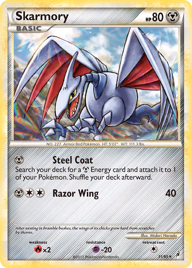 Skarmory 31/95 Pokemon card