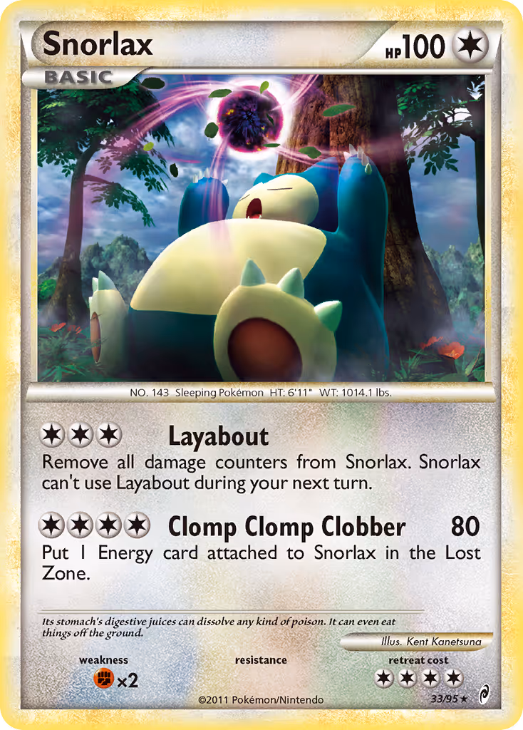Snorlax 33/95 Pokemon card