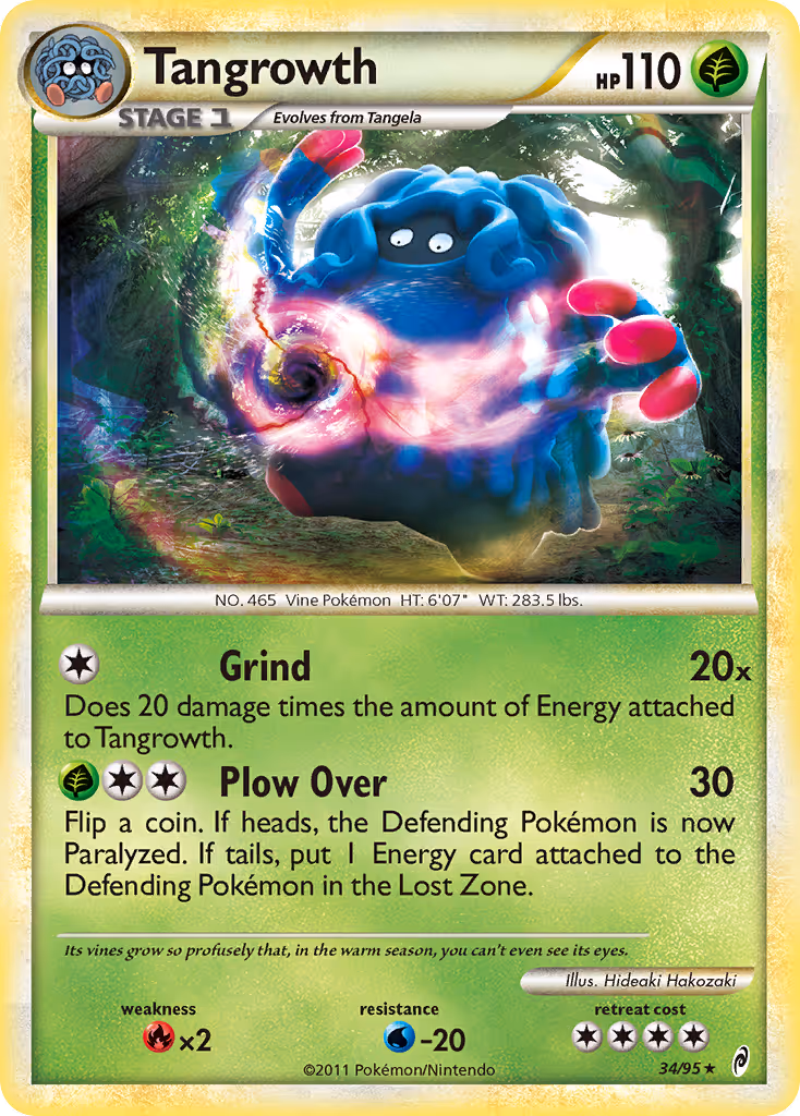 Tangrowth 34/95 Pokemon card