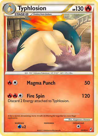 Typhlosion 35/95 Pokemon card