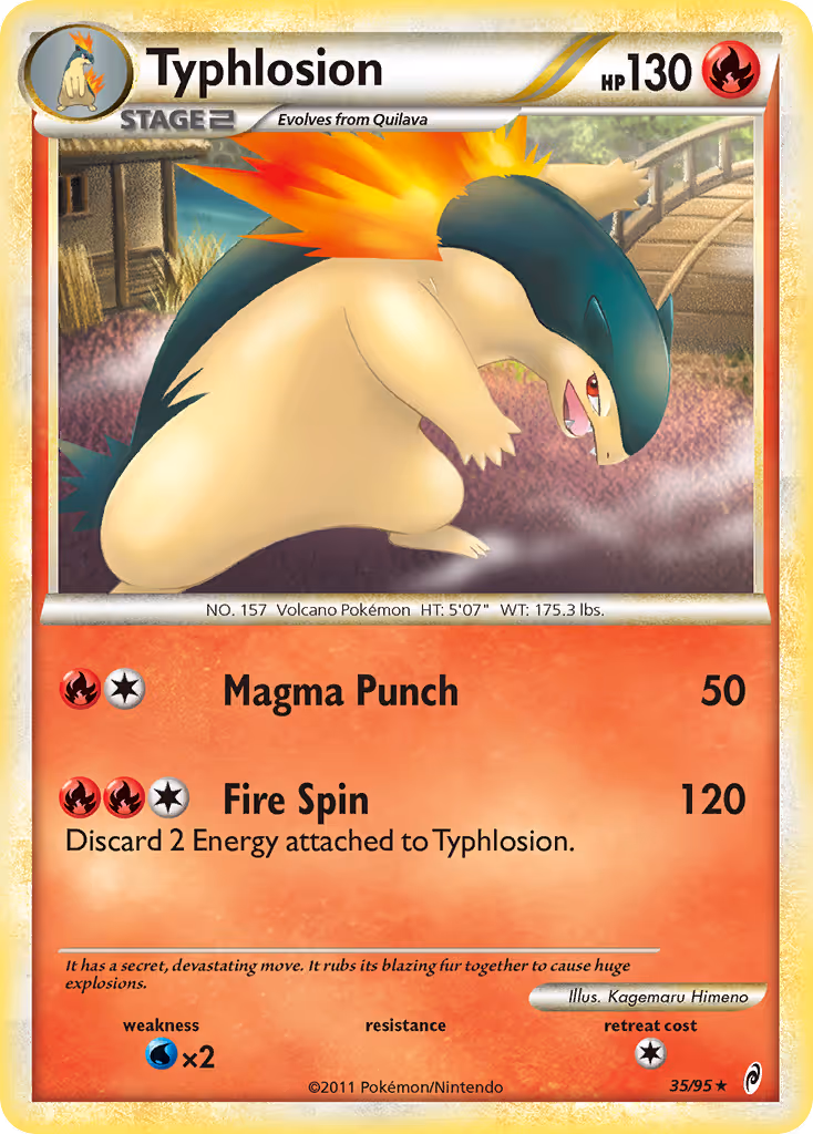Typhlosion 35/95 Pokemon card