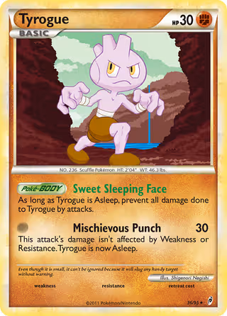 Tyrogue 36/95 Pokemon card