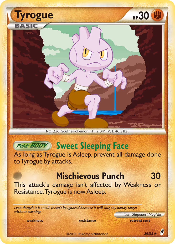 Tyrogue 36/95 Pokemon card