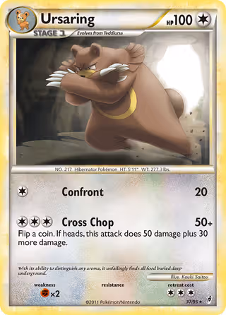 Ursaring 37/95 Pokemon card