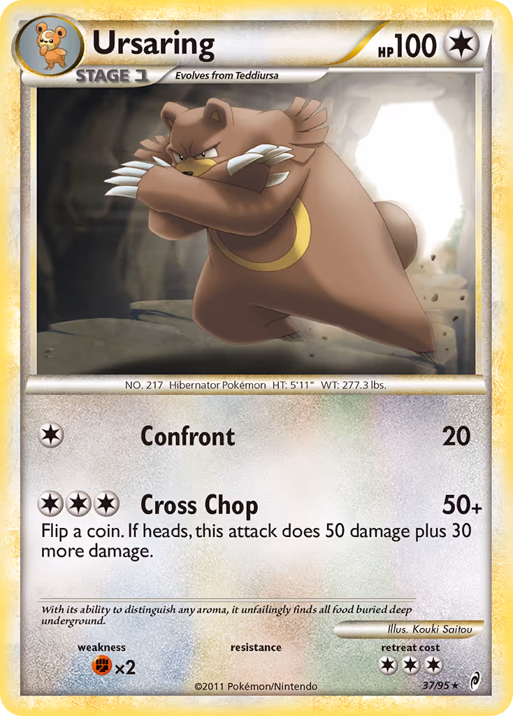 Ursaring 37/95 Pokemon card