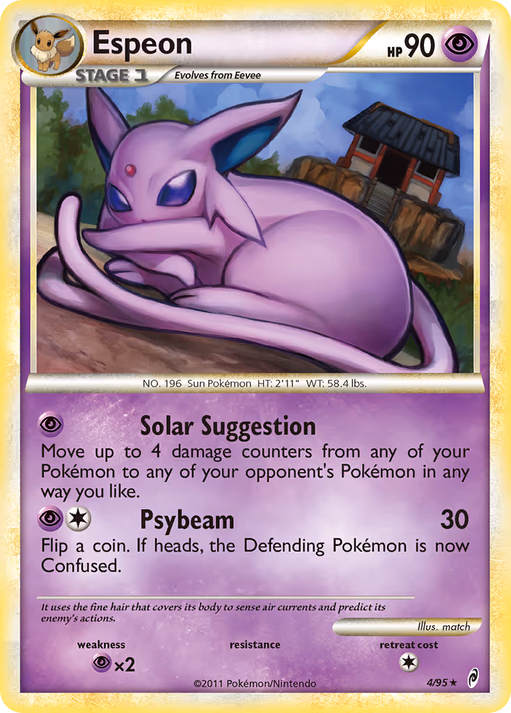 Espeon 4/95 Pokemon card