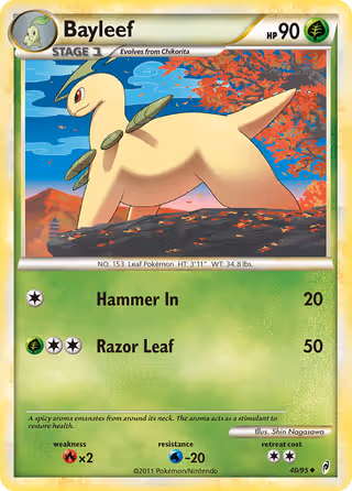 Bayleef 40/95 Pokemon card